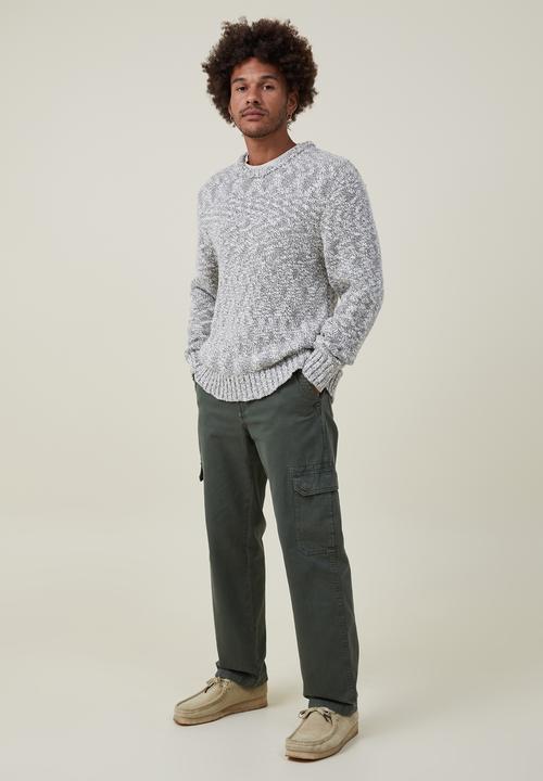 Cotton On - Woodland knit - grey texture 