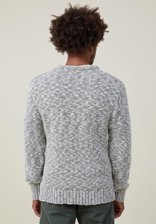 Cotton On - Woodland knit - grey texture 