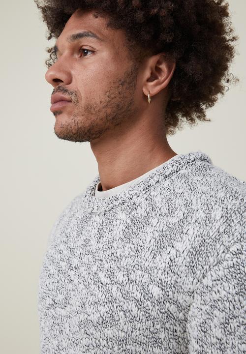 Cotton On - Woodland knit - grey texture 