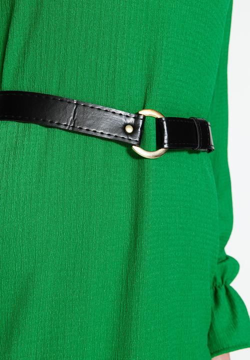 Trendyol - Modest shift dress - green