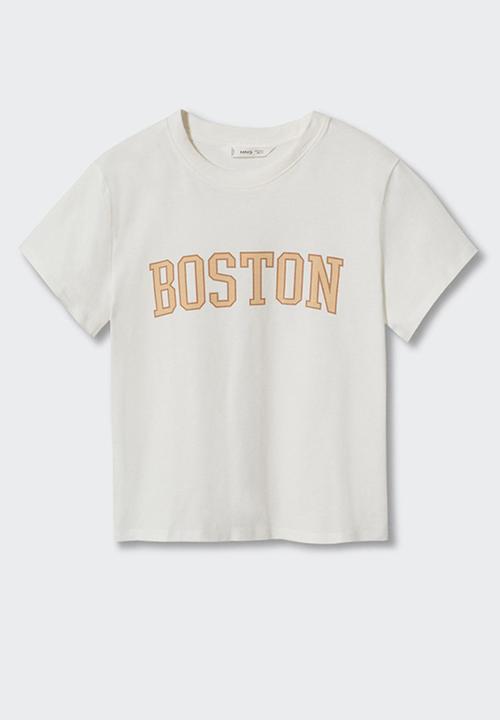 MANGO - T-Shirt corn - off white