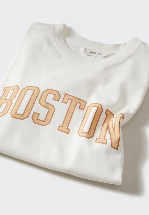 MANGO - T-Shirt corn - off white