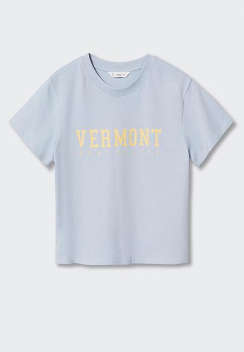 MANGO - T-Shirt corn - blue