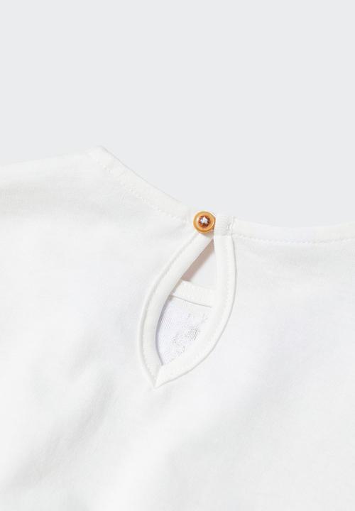 MANGO - T-shirt jewel - off white