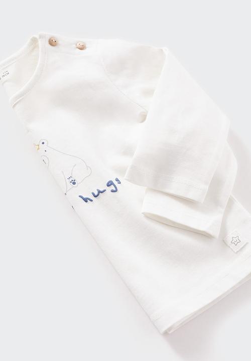 MANGO - T-shirt hugs - off white