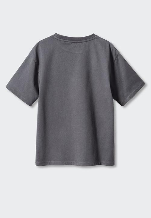 MANGO - T-shirt game - charcoal