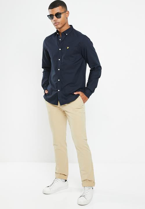 Lyle & Scott - Oxford shirt - navy