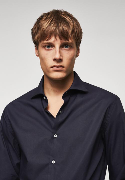 MANGO - Shirt play - navy