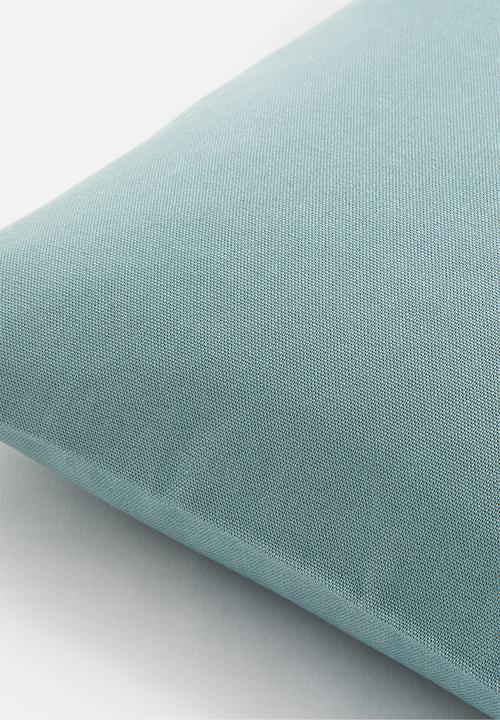 H&M - Cotton canvas cushion cover - light turquoise