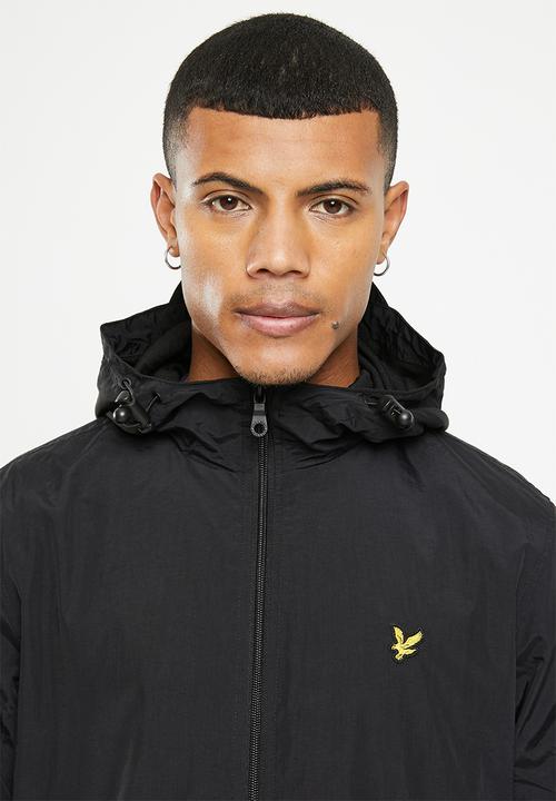 Lyle & Scott - Zip through hooded jacket - jet black