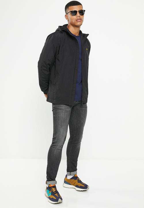 Lyle & Scott - Zip through hooded jacket - jet black