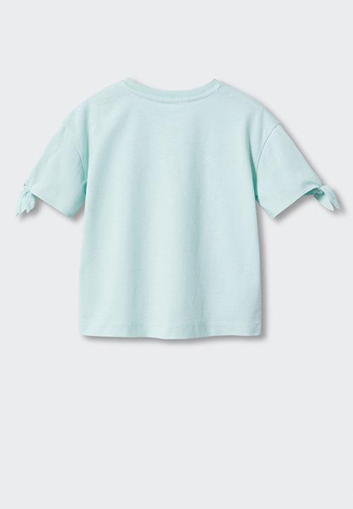 MANGO - T-Shirt Heart - Green
