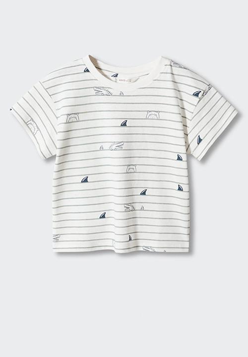 MANGO - T-Shirt coco - white