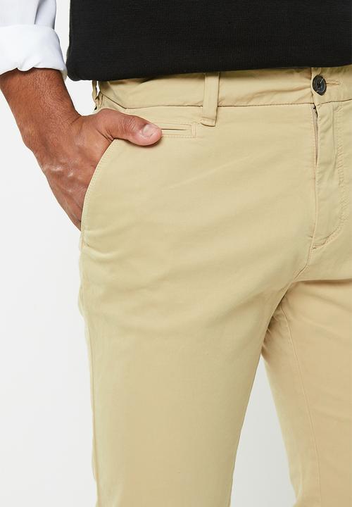 Lyle & Scott - Straight fit chino - stone