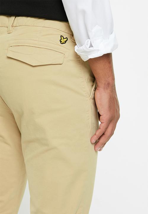 Lyle & Scott - Straight fit chino - stone