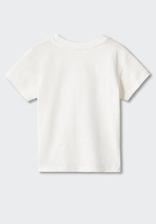 MANGO - T-Shirt ballena - white