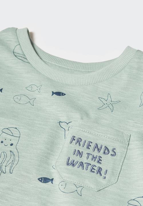 MANGO - T-Shirt agua - turquoise