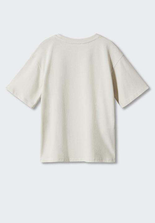 MANGO - T-shirt explorer - sand