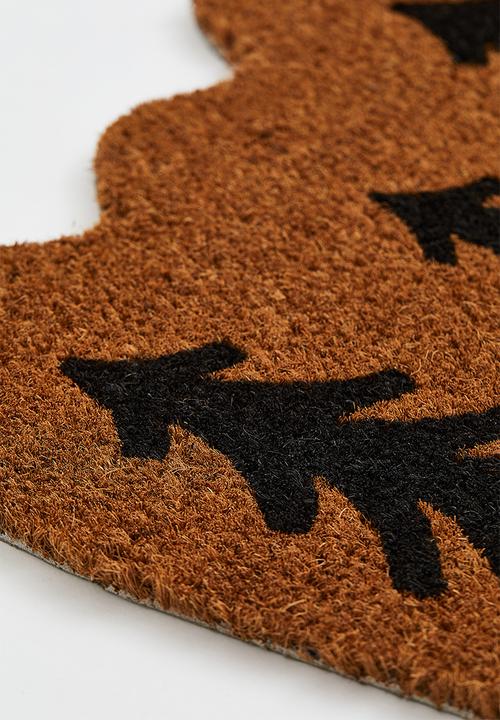 H&M - Coconut fibre doormat - brown/trees
