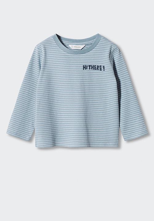MANGO - T-shirt ivan 4 - blue