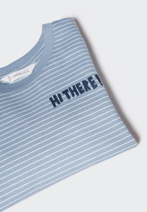 MANGO - T-shirt ivan 4 - blue