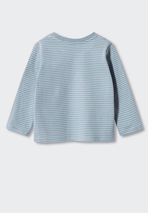 MANGO - T-shirt ivan 4 - blue