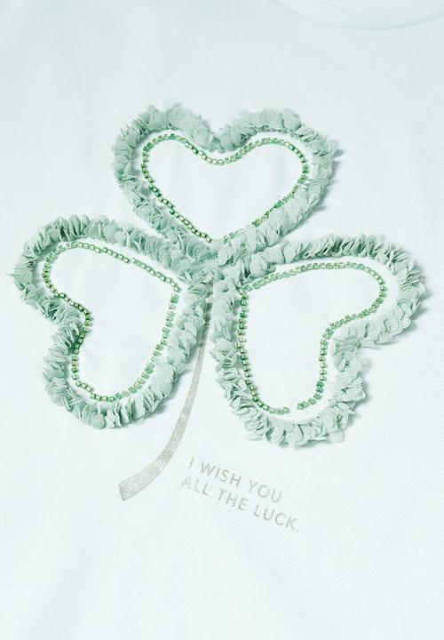MANGO - T-shirt grow - green
