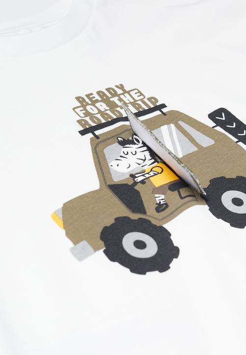 MANGO - T-Shirt Flap - Off White