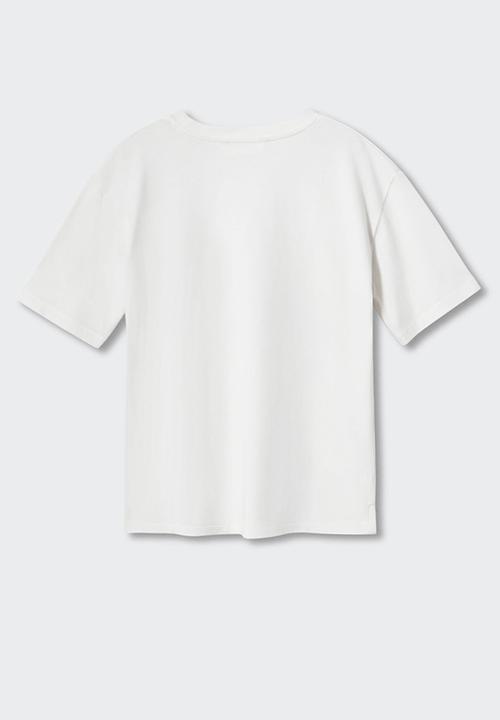 MANGO - T-shirt paradise - off white