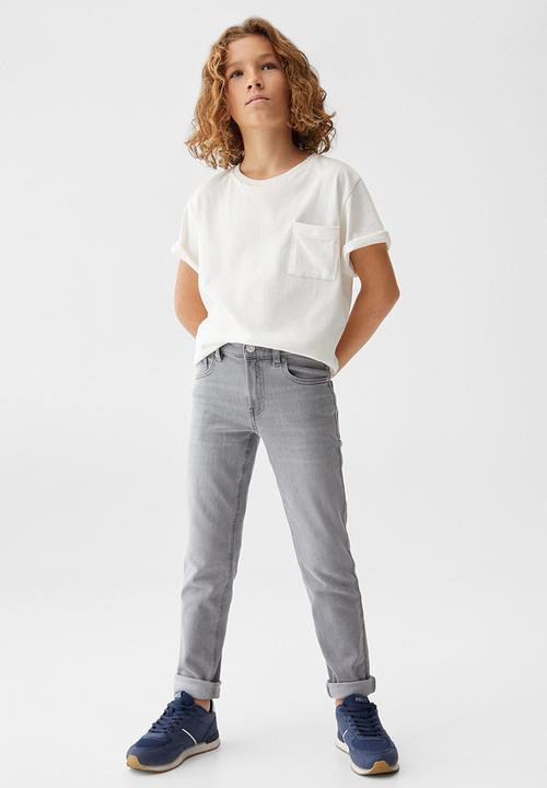 MANGO - Jeans slim4 - light grey