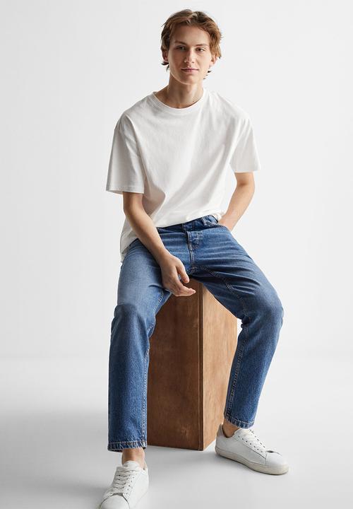 MANGO - Jeans tapered fit - medium blue 