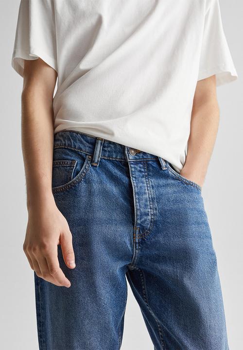MANGO - Jeans tapered fit - medium blue 
