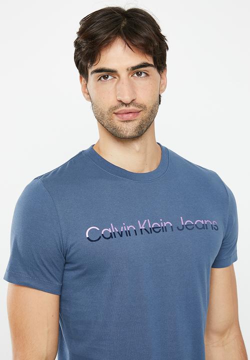 Calvin Klein - Mixed institutional tee - aegean sea