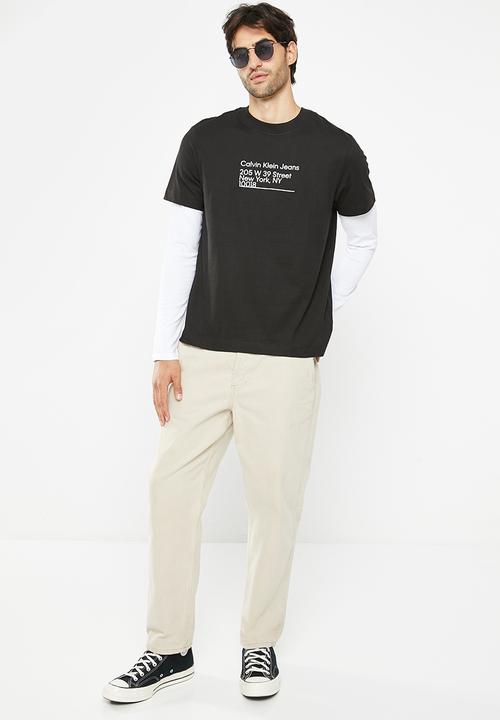 Calvin Klein - Ck address logo tee - ck black