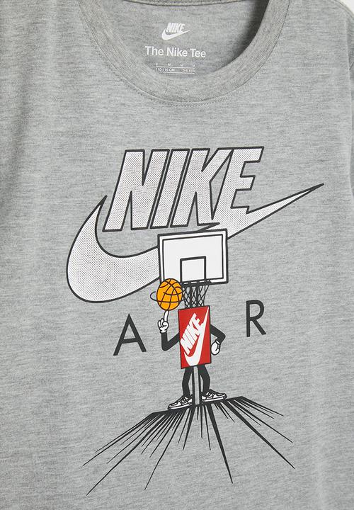 Nike - Nkb icons of play short sleeve tee - dk grey heather