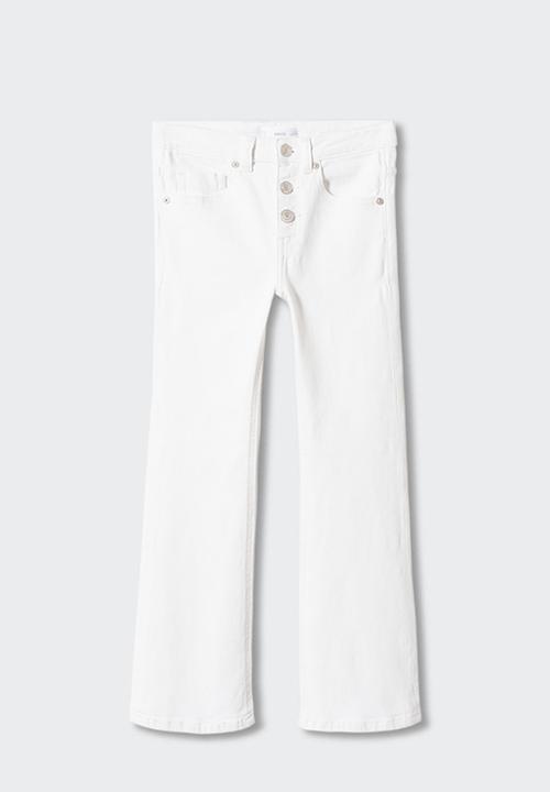 MANGO - Jeans flare - white