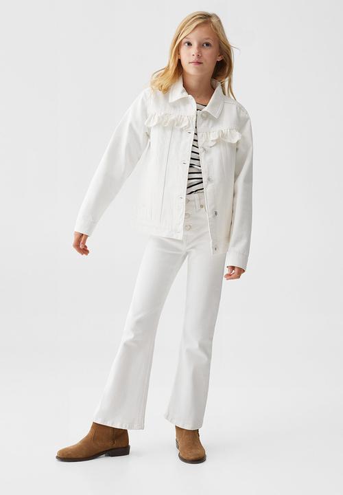 MANGO - Jeans flare - white