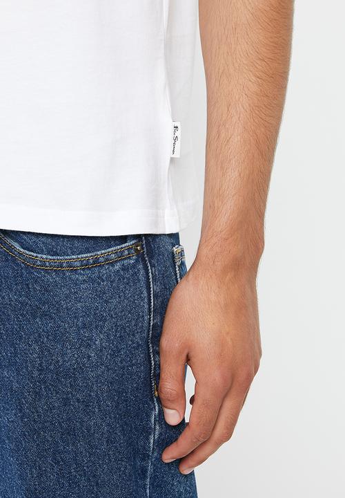 Ben Sherman - Floral flag tee shirt - white