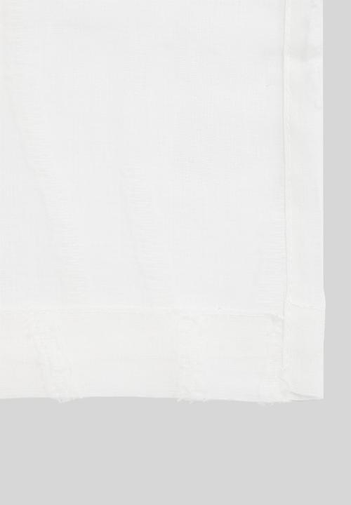 Design Collection - Wave sheer taped curtain - natural/white