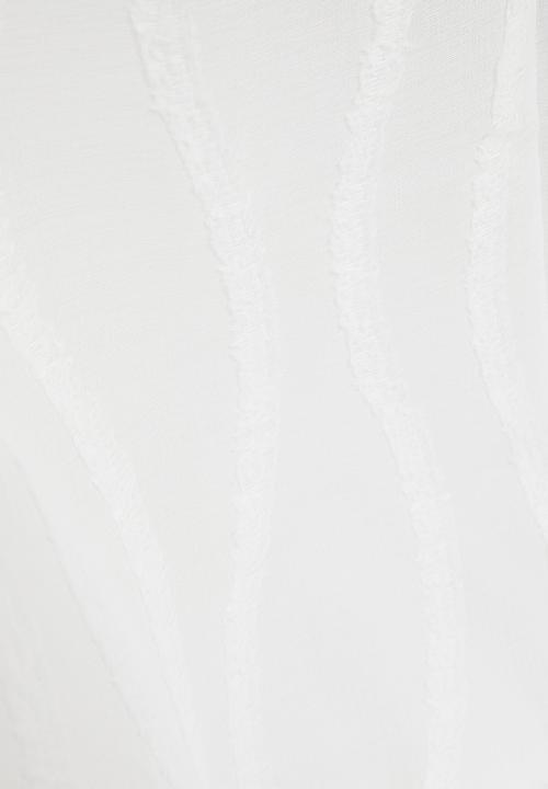 Design Collection - Wave sheer taped curtain - natural/white