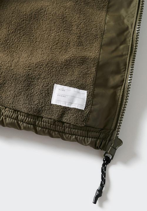 MANGO - Waistcoat amerv - khaki