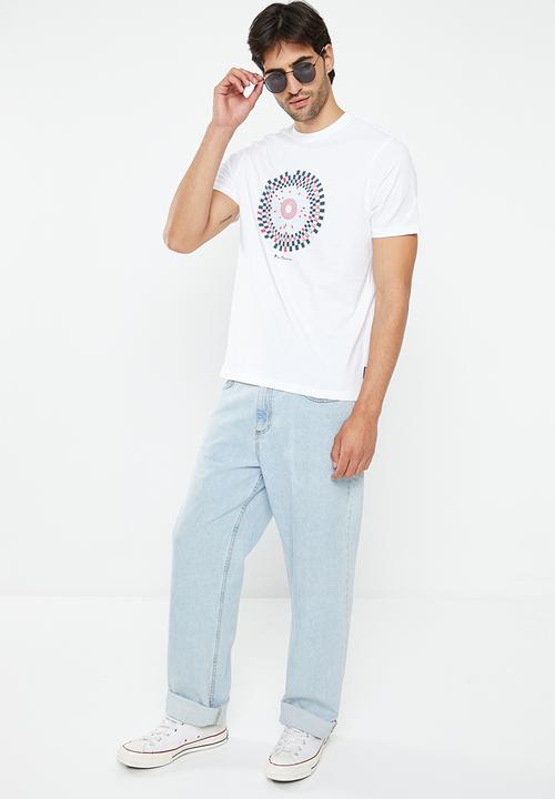 Ben Sherman - Ska check target tee shirt - white