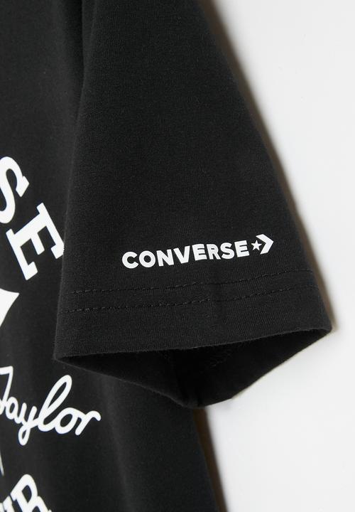 Converse - Teen dissected ctp color tee - black