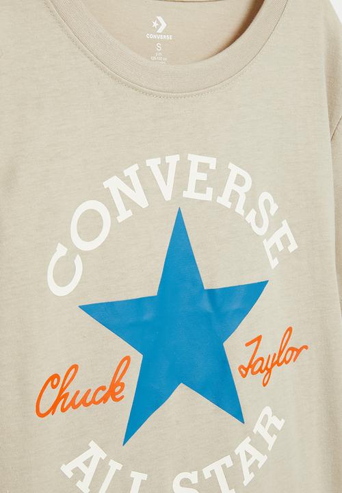 Converse - Teen dissected chuck patch short sleeve - beach stone