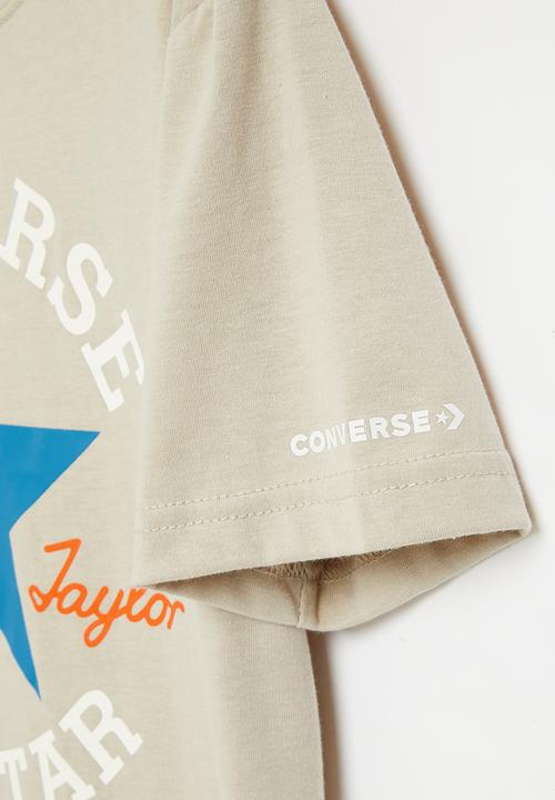 Converse - Teen dissected chuck patch short sleeve - beach stone
