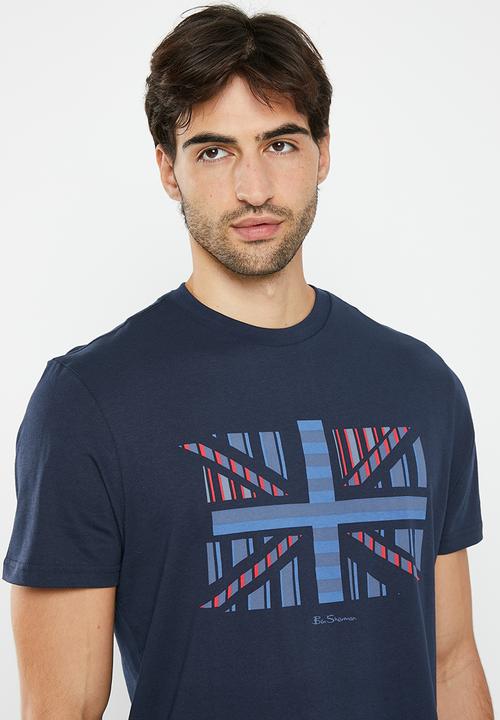 Ben Sherman - Uj stripe tee shirt - navy