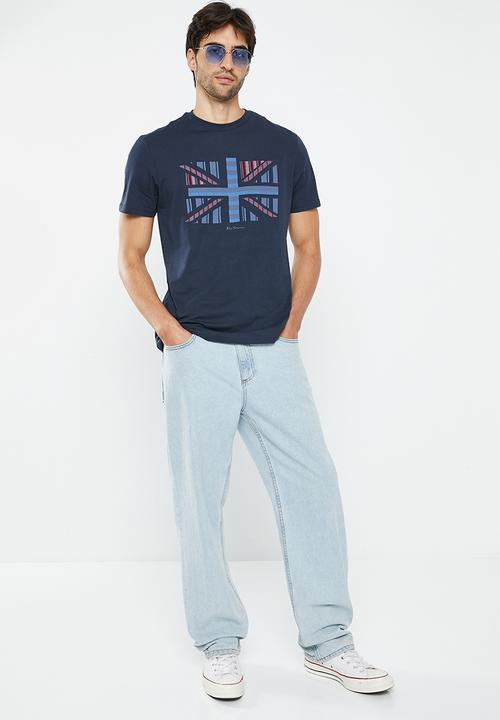 Ben Sherman - Uj stripe tee shirt - navy