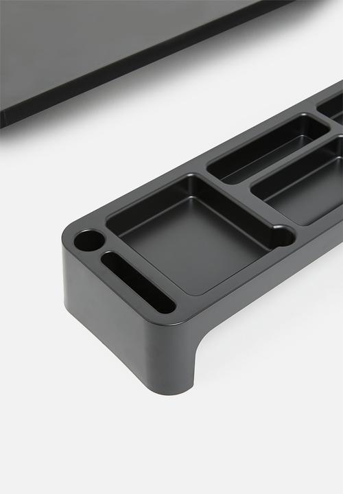 Litem - Monitor stand & desk organiser stand - black