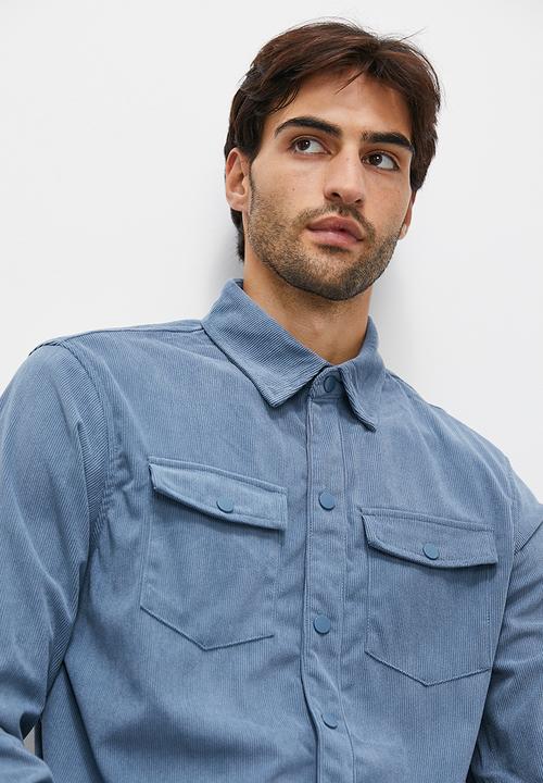 Superbalist - Corduroy long sleeve shirt - blue