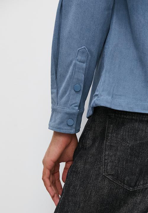 Superbalist - Corduroy long sleeve shirt - blue